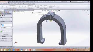 SOLIDWORKS  V BLOCK DESIGN  V BLOCK CLAMP [upl. by Imrots]