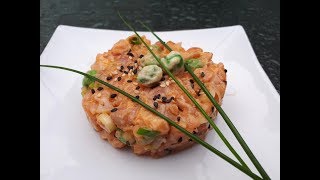 Recette de tartare de saumon à lasiatique [upl. by Schear876]