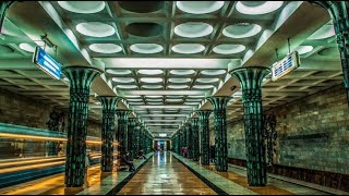 Uzbekistan Tashkent Subway The most beautiful metro stations in Tashkent [upl. by Itida805]