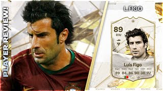 WHAT A PLAYMAKER ICON 89 RATED LUIS FIGO PLAYER REVIEW  EA FC24 ULTIMATE TEAM [upl. by Abert]