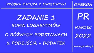 Matura z OPERONEM Marzec 2022 PR Zadanie 1 [upl. by Celina]