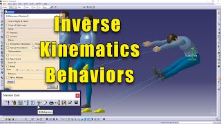 CATIA V5  Manikin Inverse Kinematics Behaviors [upl. by Mcnair]