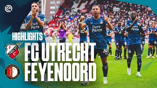 DEBUTS FIRST GOALS amp THREE POINTS in Utrecht 👏  Highlights FC Utrecht  Feyenoord  20232024 [upl. by Naitsirhk]