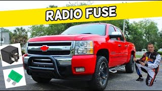 CHEVROLET SILVERADO RADIO FUSE LOCATION 2006 2007 2008 2009 2010 2011 2012 2013 [upl. by Calia295]