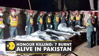 Honour killing in Pakistan Man burns alive 7 family members  Shocking Incident  WION news [upl. by Philipps]