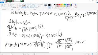 Asynchronous Transmission Efficiency [upl. by Eenobe]