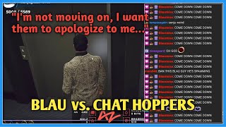 Blau Abruptly Ended Stream for getting Flamed by Chat Hoppers for NVL Jumping down the Casino Vault [upl. by Neleag72]