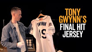 Tony Gwynns Final Hit GameWorn Jersey now up for auction [upl. by Farant551]