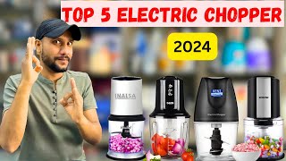 Top 5 Electric Chopper In INDIA 2024  Best Vegetable amp Fruit Cutter  Best Chopper For Kitchen Use [upl. by Aydni98]