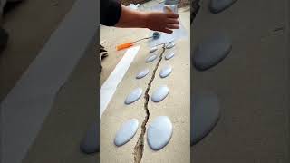 Amazing concrete crack repair work as waterproofing repair tips alshaheentech [upl. by Penrose]