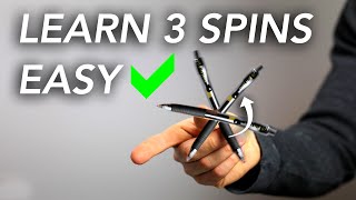 Learn How to Spin A Pen  In Only 5 Minutes  Cool Skill While Bored [upl. by Leahcimnaes]