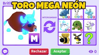 que ofrecen por TORO MEGA NEÓN en adopt me roblox [upl. by Adekan]