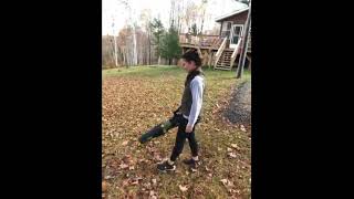 Yardworks 48V Brushless AeroForce Leaf Blower video review by Chelsea [upl. by Phia]