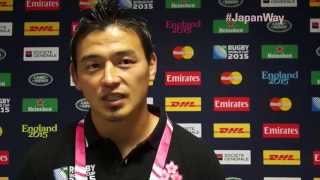 ラグビー日本代表 南アフリカ代表戦 歴史的勝利直後の選手コメント RWC2015 JapanWay 2015919 [upl. by Mariele]