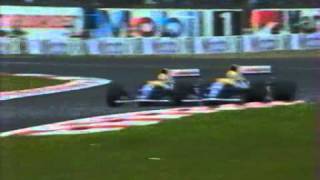 Formula 1 France 1992 Mansell amp Patrese fight [upl. by Kremer291]