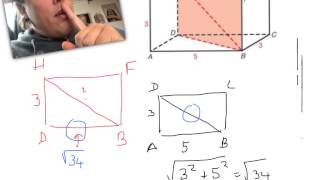 2 VWO Les 5 Pythagoras in Ruimtefiguren [upl. by Nilkoorb217]