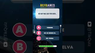 🧠 ¿Sabes terminar estos refranes ¡Reta tu conocimiento shorts quiz refranes trivia funny [upl. by Enitsahc603]