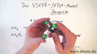 VSEPR EPAModell  Strukturen bei 4 Elektronenpaaren [upl. by Aurelie]