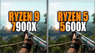 Ryzen 9 7900X vs Ryzen 5 5600X [upl. by Kurr299]