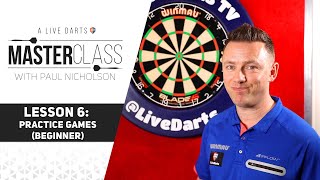 A Live Darts Masterclass  Lesson 6  The best practice games for entry level [upl. by Nylatsirhc941]