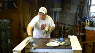 How to strip paint from wood  TheFlyingFurnitureGuycom [upl. by Vil]