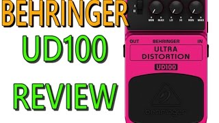 Behringer pedal UD100  Ultra distortion  review español [upl. by Kissie305]