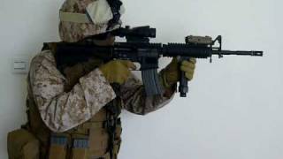 AGM M4 RIS GBB US Marine Corps style Airsoft [upl. by Salomi]