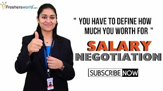 HOW TO NEGOTIATE SALARY DURING AN INTERVIEW FOR FRESHERS [upl. by Novit]