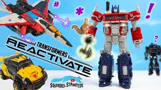 Transformers ReActivate Optimus Prime amp Soundwave 2 Pack Robot Vehicle Review [upl. by Trilly435]