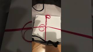 📦 box gift wrapped 🎁 in gift bag 💼 [upl. by Tonry]