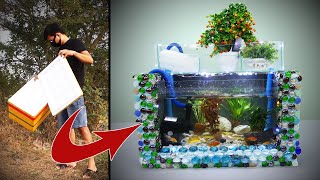 Comment faire un bel aquarium en utilisant du polystyrène  Décoration de maison [upl. by Gilemette]