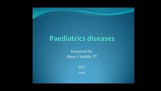 Pediatrics conditions  Lecture 1  Definitions [upl. by Marthena352]