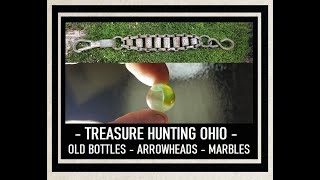 Arrowhead Hunting amp Marble Digging  Treasure Hunting Ohio  Woodsfield Ohio Milk Bottle  History [upl. by Zielsdorf]