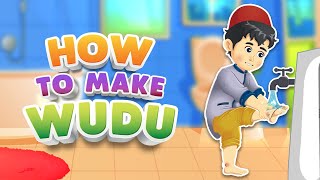 HOW TO MAKE WUDU IN ISLAM WITH ANIMATION [upl. by Rodge]