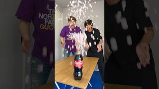 🥤💥coke vs 100mentos Shorts [upl. by Adila]