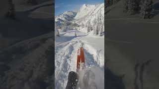 Well deserved powder turns on the Escaper Nano 105 🤤 freerideskiing [upl. by Lear]