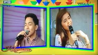 Alden amp Maine Singing Hanggang Ngayon  Kalye Serye April 12 [upl. by Gnouc808]