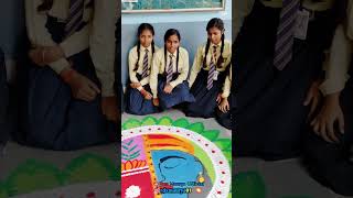 Rangoli  Class 8th  school diwali howtomakerangolifordiwali diwalidecoration [upl. by Gardy]