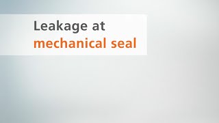 System check – Part 5 Mechanical seal leakage [upl. by Yenffad]