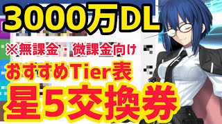 【FGO】3000万DL記念！星5交換券のおすすめサーヴァントTier表※無課金・微課金向け [upl. by Ardnasil]