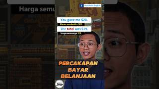 Percakapan bahasa Inggris di supermarket English conversation belanja Bahasa Inggrisnya kembalian [upl. by Beghtol691]