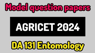 agricet 2024 model question paper for agri polytechnic studentsviralAgricet kadapa [upl. by Gareri463]