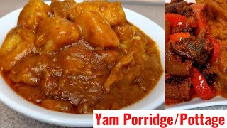 How To Cook Nigerian Yam PorridgePottageAsaro Recipe [upl. by Armand]