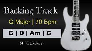 G Major Backing Track  70 Bpm [upl. by Deering494]