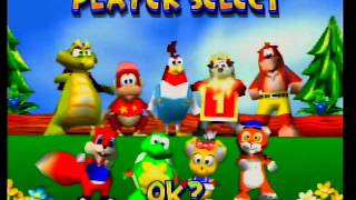 Diddy Kong Racing  Fun with the character selection screen [upl. by Gnemgnok]