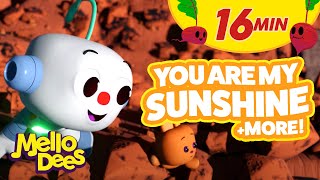 You Are My Sunshine amp More  Mellodees Kids Songs amp Nursery Rhymes  SingALong [upl. by Daisi450]