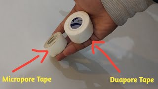 Durapore Tape Vs Micropore Tape  Micropore and Durapore Tape Uses in Clinical Procedures [upl. by Naiviv]