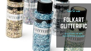 How to use FolkArt Glitterific [upl. by Aroled]