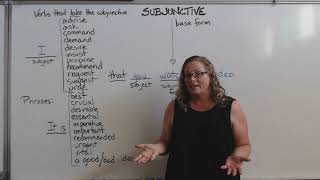 Subjunctive Verbs [upl. by Anairt]