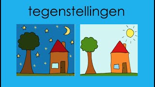 Taal voor kleuters Tegenstellingen deel 1 [upl. by Apeed]